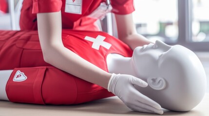 Cardiopulmonary resuscitation first aid drill