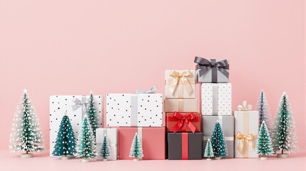 christmas gift boxes and gifts