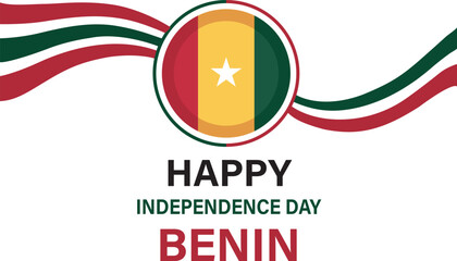 Benin Independence Day Celebration vector Design