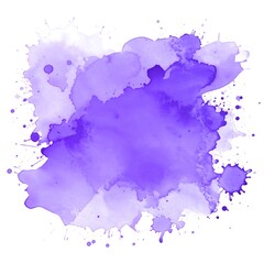Obraz premium Abstract purple watercolor splatter