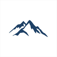 Mountain silhouette. Mountains icon vector. mountains  logo vector.