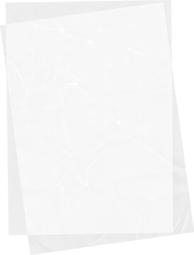 Layered Vellum, Tracing Paper Sheets on a Transparent Background. Perfect for Scrapbook, Collage, Moodboard and Editorial Aesthetics