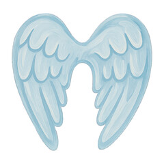 PNG Heavenly ethereal angelic wings illustration.