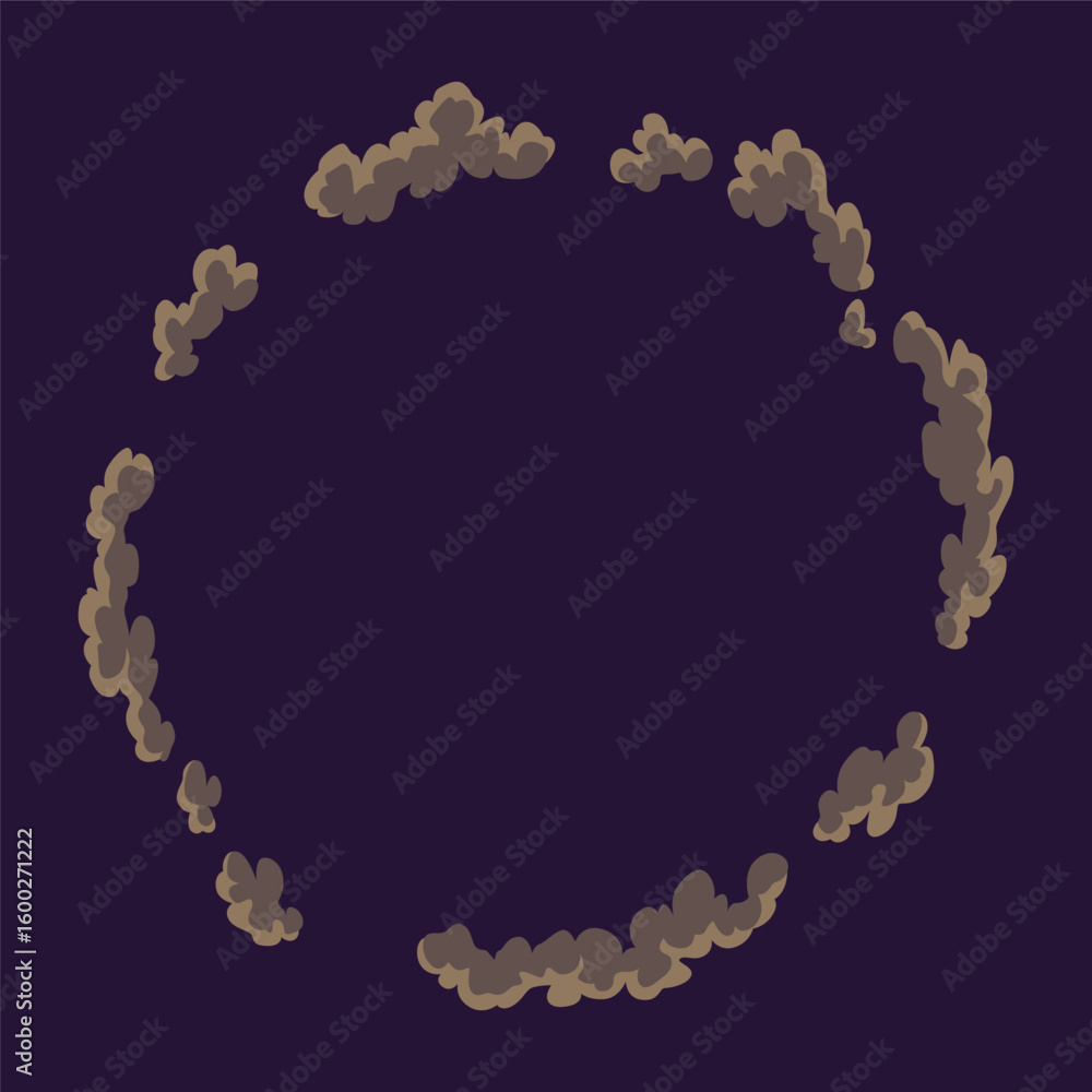 Poster explosion animation. animation for game of the explosion effect. cartoon animation for game. explodi