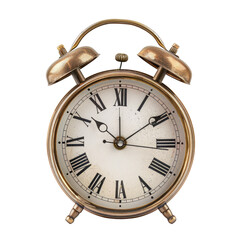Vintage alarm clock, brass, antique style