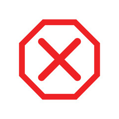 Obraz premium Red Cross mark icon