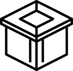 vector illustration of a box