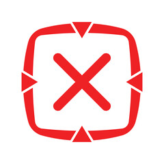 Fototapeta premium Red Cross mark icon