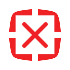 Fototapeta premium Red Cross mark icon