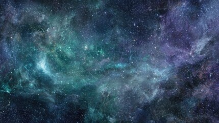 Colorful Nebulae and Stars in Deep Space