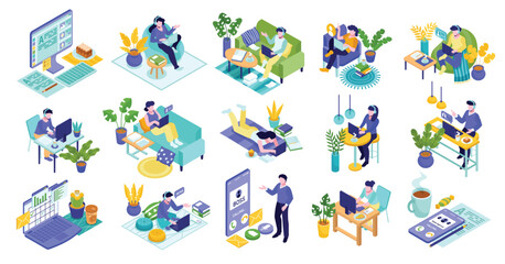 Isometric Efficient Remote Team Communication and Tasks Original Composition