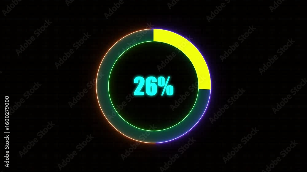 Poster 26%26% bar chart animation percentage diagrams modern animation design percentage circle 4k animatio
