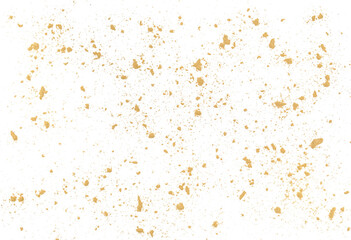 Ginger powder flying isolated on white background