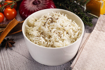 Indian cuisine jeera basmati rice