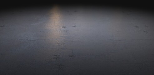Moody industrial concrete floor.