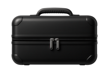 ABS plastic suitcase with expandable zippers for additional packing space.