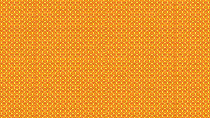Repeating orange pattern with semicircles and diamonds creating a textured and vibrant background
