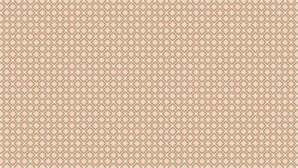 A repetitive pattern of small squares and cross shapes in beige and brown colors across the image plane