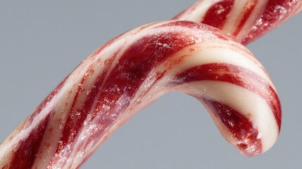 Close-up candy cane swirls