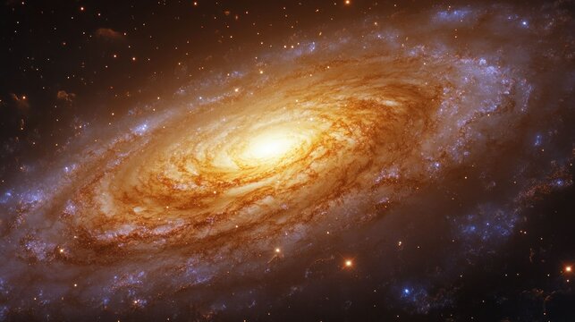 Spiral galaxy in deep space (1)