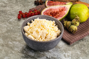 Delicous sheep cottage cheese curd