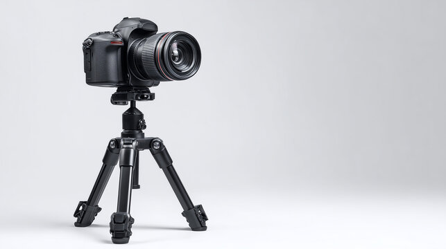 DSLR Camera Setup on Studio Tripod