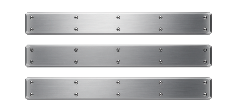 Aluminum reinforcement bars for weight-sensitive applications in aerospace hangars.