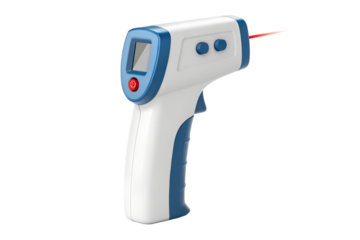 A pair of professional-grade scientific thermometers with red liquid indicators, showing temperature scales in protective glass tubes