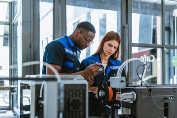  Engineer Selecting Colors for 3D Printed Products
