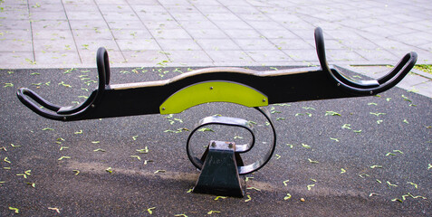 Modern Seesaw for Kids in Public Space