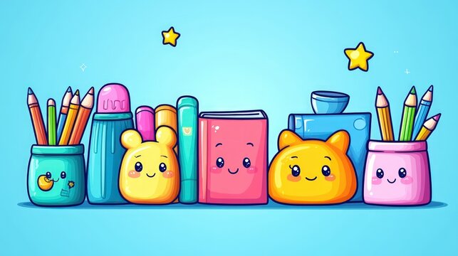 Cute stationery collection