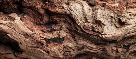 Detailed Texture of Wooden Burlwood Stump