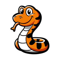 Fototapeta premium A cartoon snake,