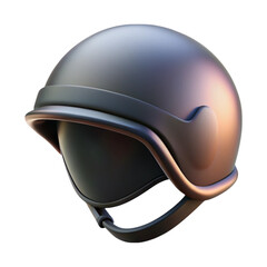 Naklejka premium 3d render of a modern tactical helmet with visor isolated on a black background