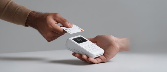 Contactless biometric payment with handheld card reader for secure transactions