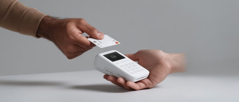Contactless biometric payment with handheld card reader for secure transactions
