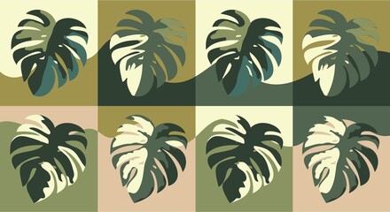 Leaf pattern Ornamental tre