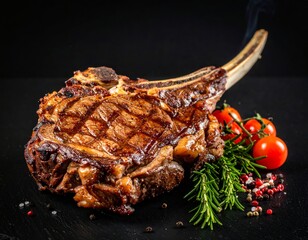 Delicious roasted lamb chops with colorful vegetables, a gourmet meat dish perfect for dinner