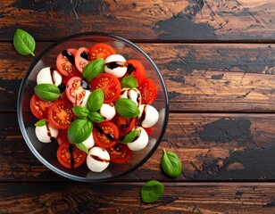 Fresh vegetable salad with feta cheese and tomatoes, a healthy vegetarian meal on a white plate