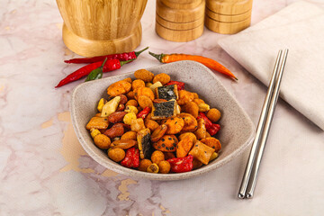 Japanese snack - Chili mame arare cracker