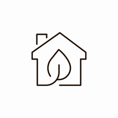 eco friendly house icon sign vector