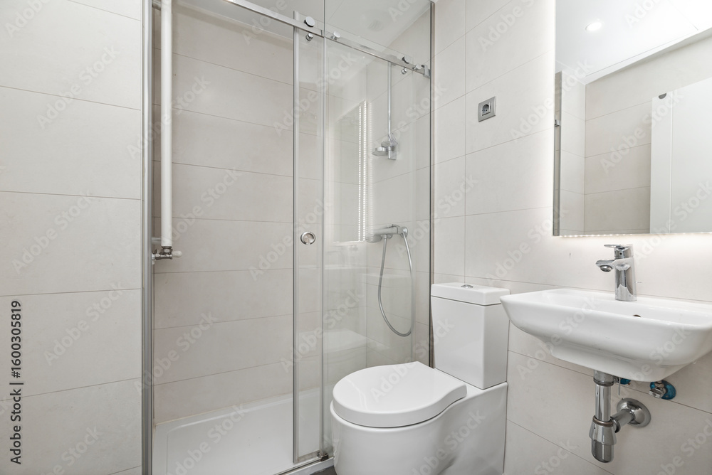 Poster lighting is an essential component for creating the desired atmosphere in the bathroom. multifunctio