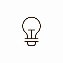 Obraz premium simple light bulb icon sign vector