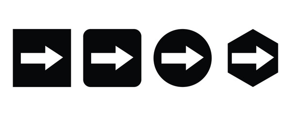 Arrows vector collection right directional road sign icon with arrows pointing opposite way. Direction concept signpost editable stroke outline icon vector isolated on white background. 