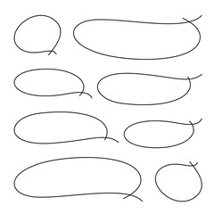 横書きのフキダシ