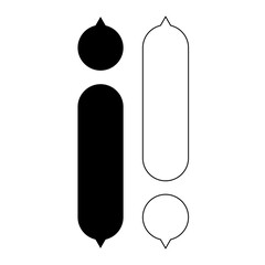 黒と白の縦書きの吹き出し