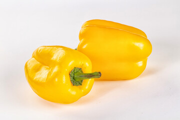 Ripe sweet yellow bell pepper