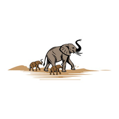 elephant vector illustration symbol design