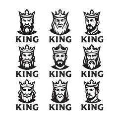 Collection of Monochrome King Logos