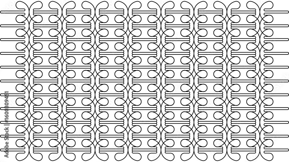 Aufkleber intricate black line pattern on transparent background creates a decorative texture design